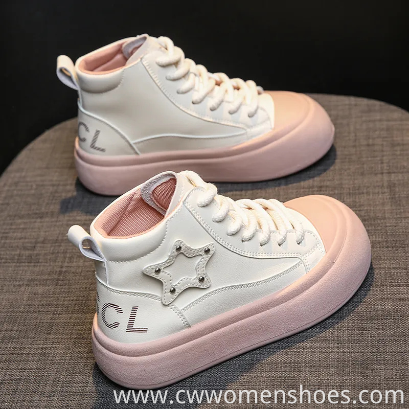 Women's New Star Big Toe Bread Shoes Casual and Comfortable Thick-Soled Sneakers